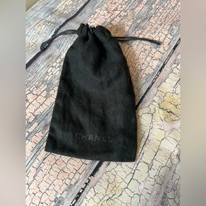 Chanel Drawstring Sunglass Dust Bag Case Linen Pouch